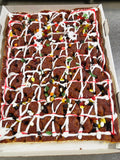 Plade kage uden tegn mand/kone